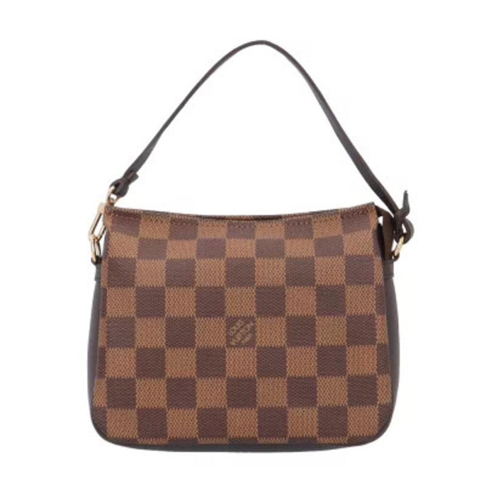 Louis Vuitton Trousse Makeup Damier Handbag Canvas Brown